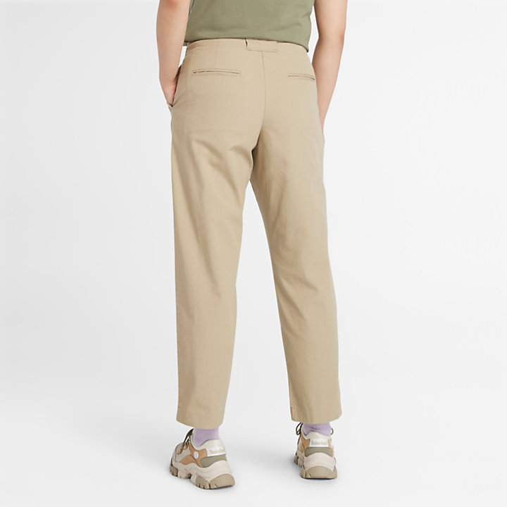 Utility Fatigue Trousers for Women in Beige-