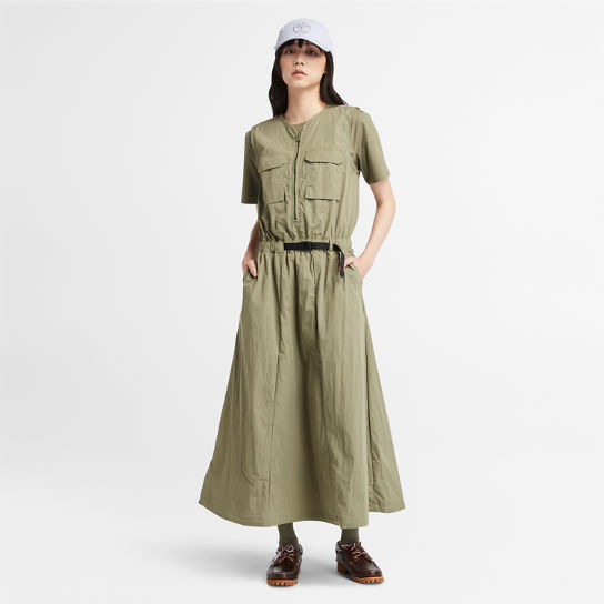 Vestido de verano de estilo militar para mujer en verde | Timberland