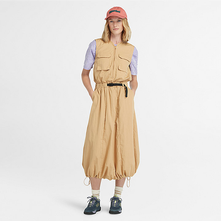 Utility Summer Dress for Women in Yellow