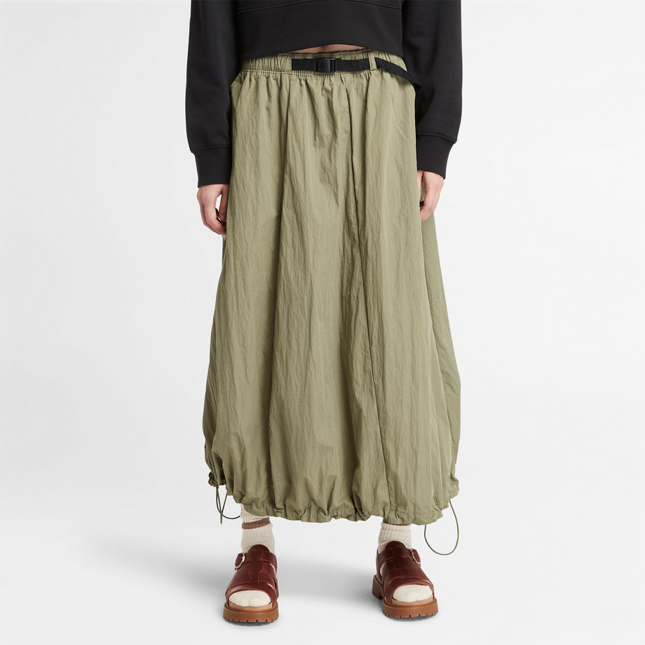 Timberland Utility Summer Skirt In Crinkled Navy For Women In Green Green, Size S