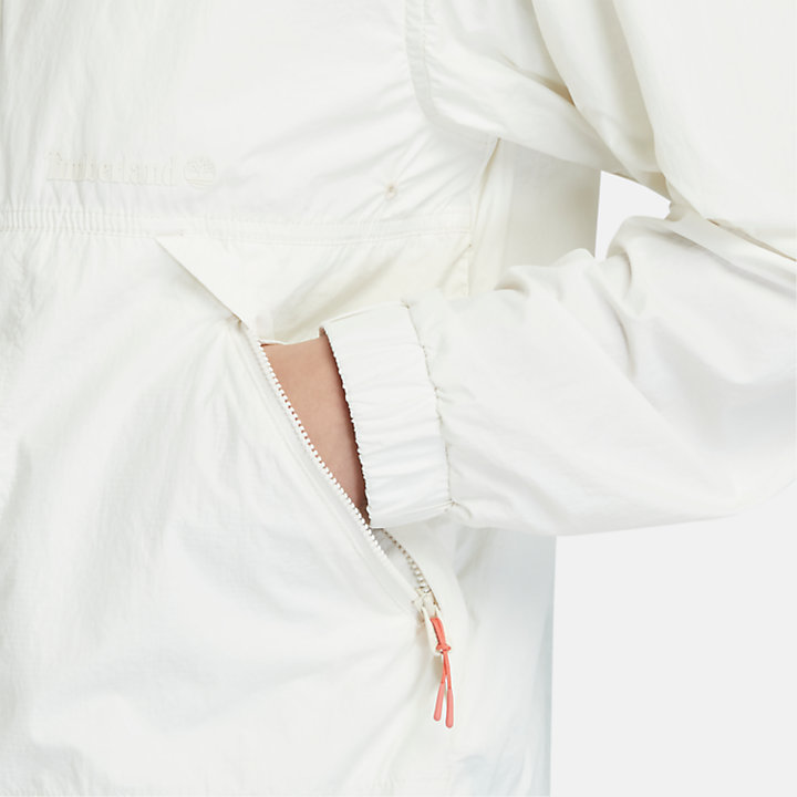 Coupe-vent anti-UV pour femme en blanc-
