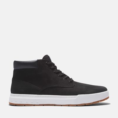 Timberland Maple Grove Leather Chukka For Men In Black Black