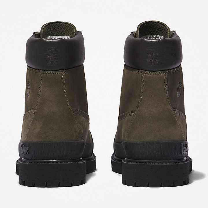 Bee Line x Timberland® 6 Inch Rubber Toe Boot voor dames in donkergroen/zwart