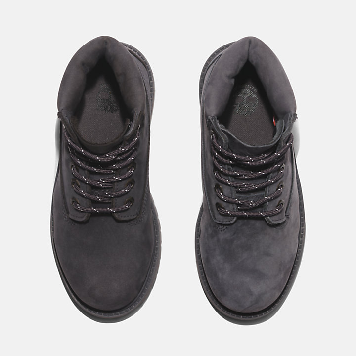 Premium 6 Inch Waterproof Boot for Youth in Dark Grey-