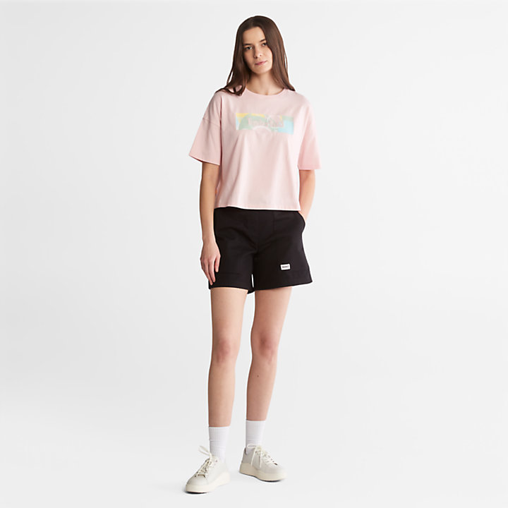 Pastel T-Shirt for Women in Pink-