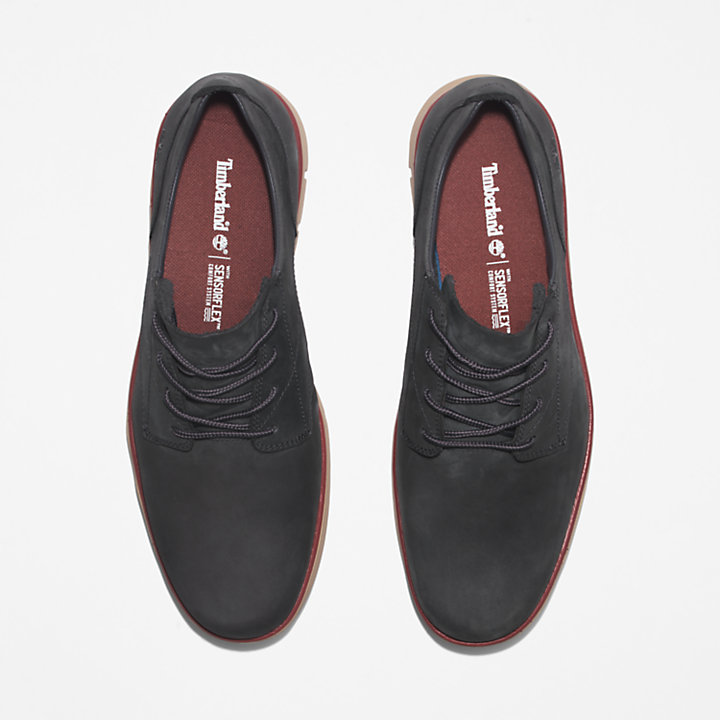 Sapato Oxford Bradstreet em Pele para Homem em cinzento-escuro-
