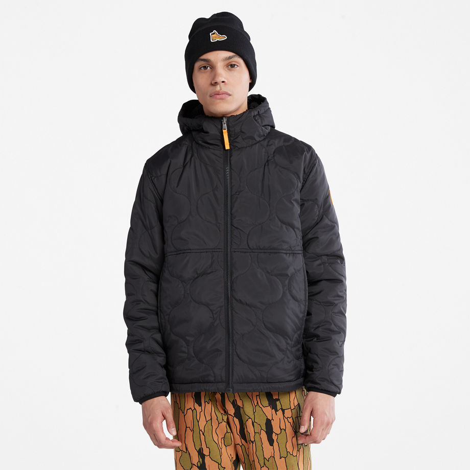 Timberland Reversible Fleece Jacket For Men In Black Black, Size L