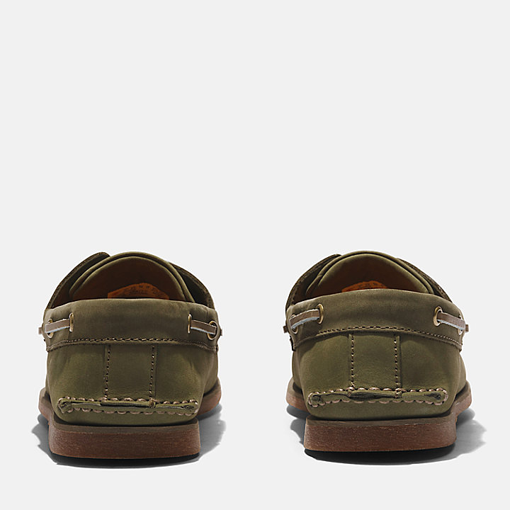 Classic Boat Shoe for Men in Green Nubuck | Timberland