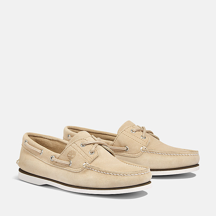 Classic Boat Shoe for Men in Beige Suede | Timberland