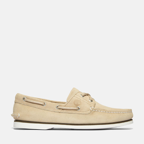Classic Boat Shoe for Men in Beige Suede | Timberland