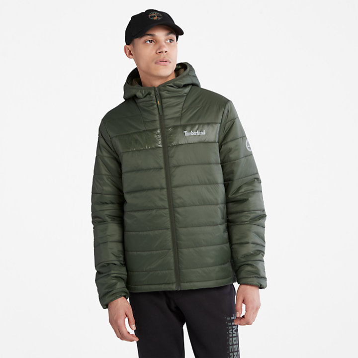 Mt. Eastman Quilted Hooded Jacket for Men in Dark Green | Timberland