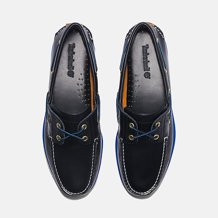 Sapato de Vela Clássico para Homem em azul-marinho