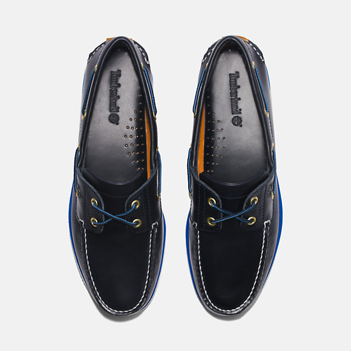 Sapato de Vela Clássico para Homem em azul-marinho-