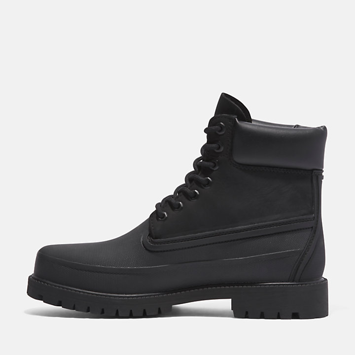 Timberland® Heritage 6 Inch Boot met rubberen neus voor heren in zwart-