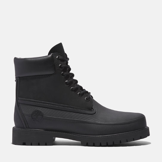 Timberland® Heritage 6 Inch Boot met rubberen neus voor heren in zwart | Timberland