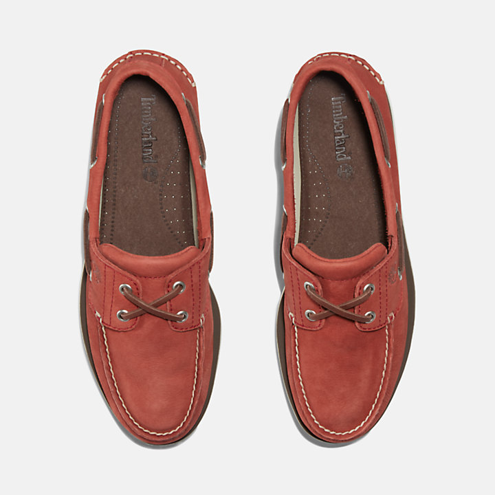 Classic Boat Shoe for Men in Red-