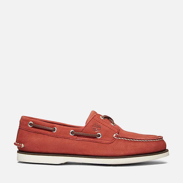 Classic Boat Shoe for Men in Red