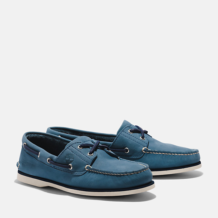 Sapato de Vela Clássico para Homem em azul-