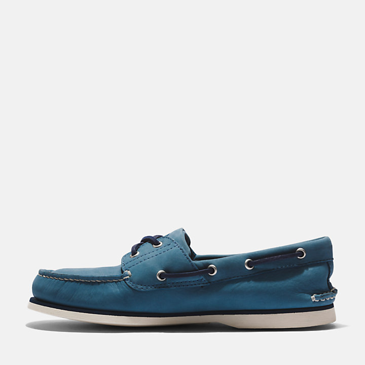 Chaussure bateau classique pour homme en bleu-