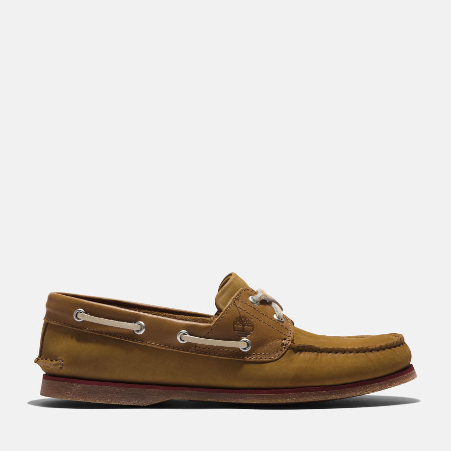 Timberland Classic Boat Shoe For Men In Brown Nubuck Brown, Size 8.5