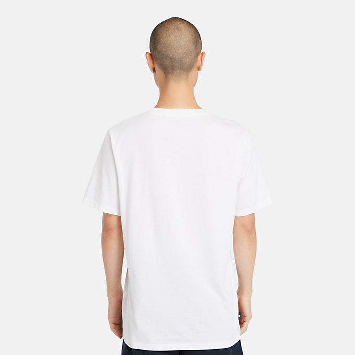 Nature Logo T-Shirt for Men in White-