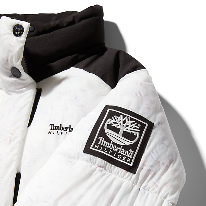Tommy Hilfiger x Timberland® Re-Imagined Cropped Puffer Jacket for Women in White-