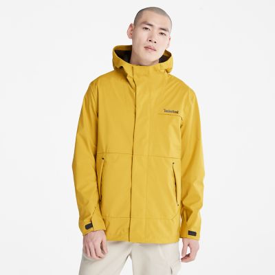Timberland Water-repellent Hooded Jacket For Men In Yellow Yellow, Size L