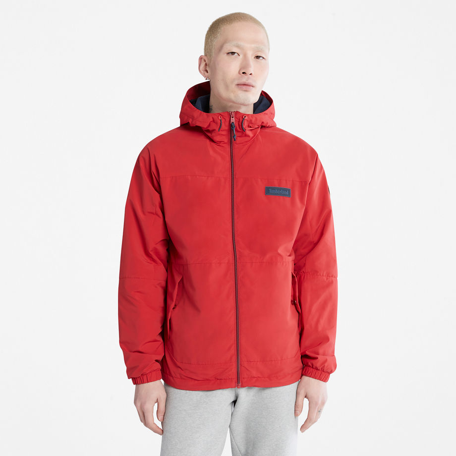 Timberland Comfort-lined Route Racer Jacket For Men In Red Red