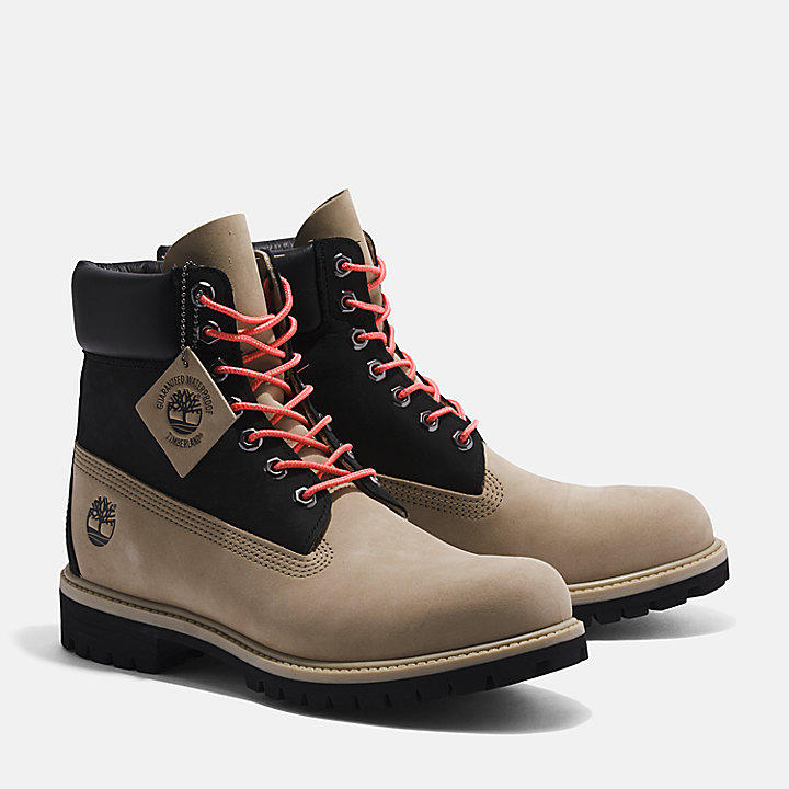 Timberland® Premium 6 Inch Boot for Men in Beige/Black