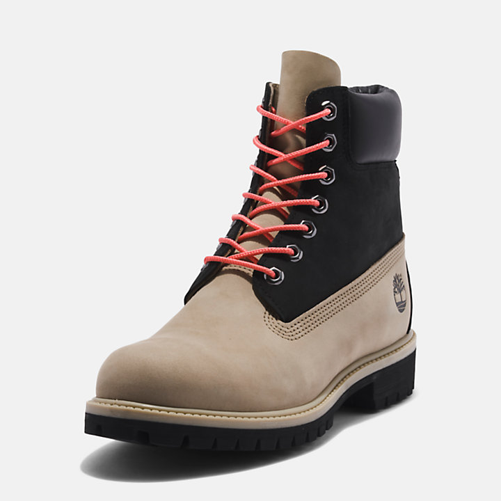 Timberland® Premium 6-Inch Boots für Herren in Beige/Schwarz-