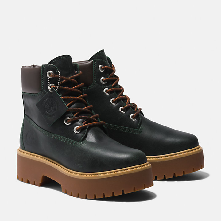 Stone Street Timberland® Premium Platform Boot for Women in Dark Green ...