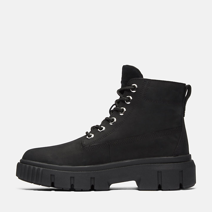 Greyfield Lace-up Boot for Women in Black-