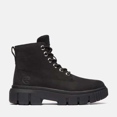 Timberland Greyfield Leather Boot Black - Dames Boots