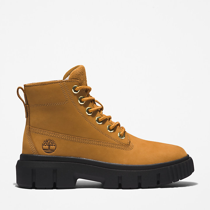 Greyfield Lace-up Boot for Women in Yellow-