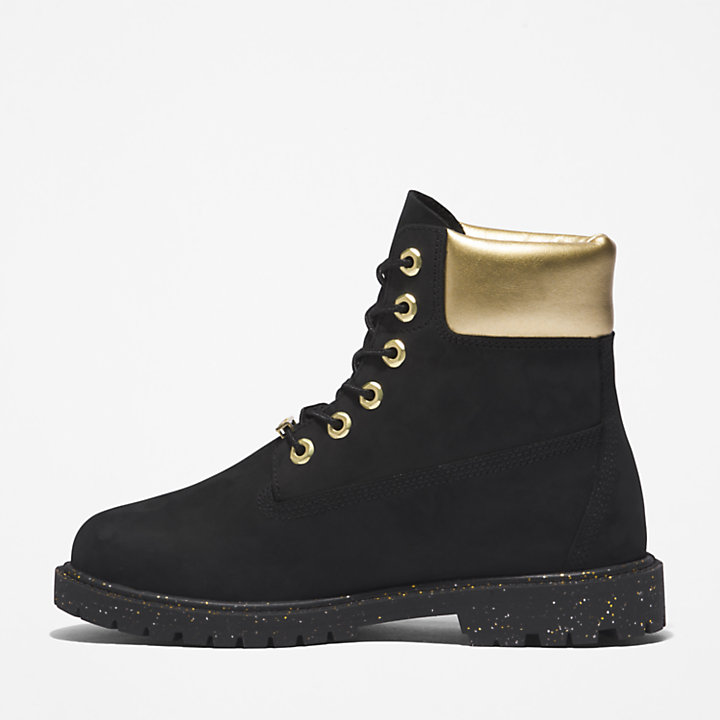 Timberland® Heritage 6 Inch Boot for Women in Black/Gold-