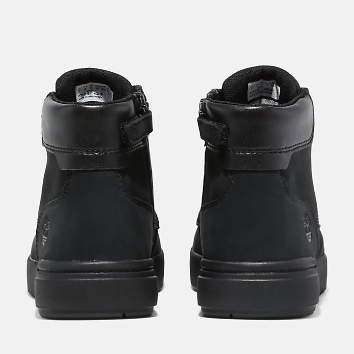 Seneca Bay 6 Inch Side-zip Boot for Junior in Black-