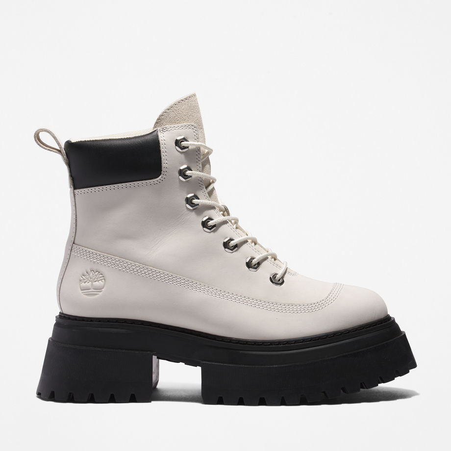 Timberland Sky 6 Inch Lace-up Boot For Women In White White, Size 8