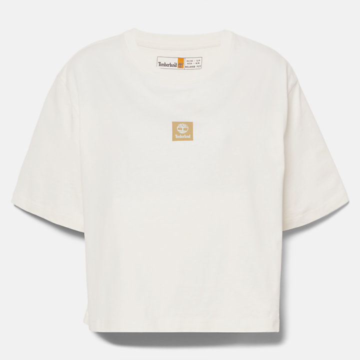Logo T-Shirt for Women in White-