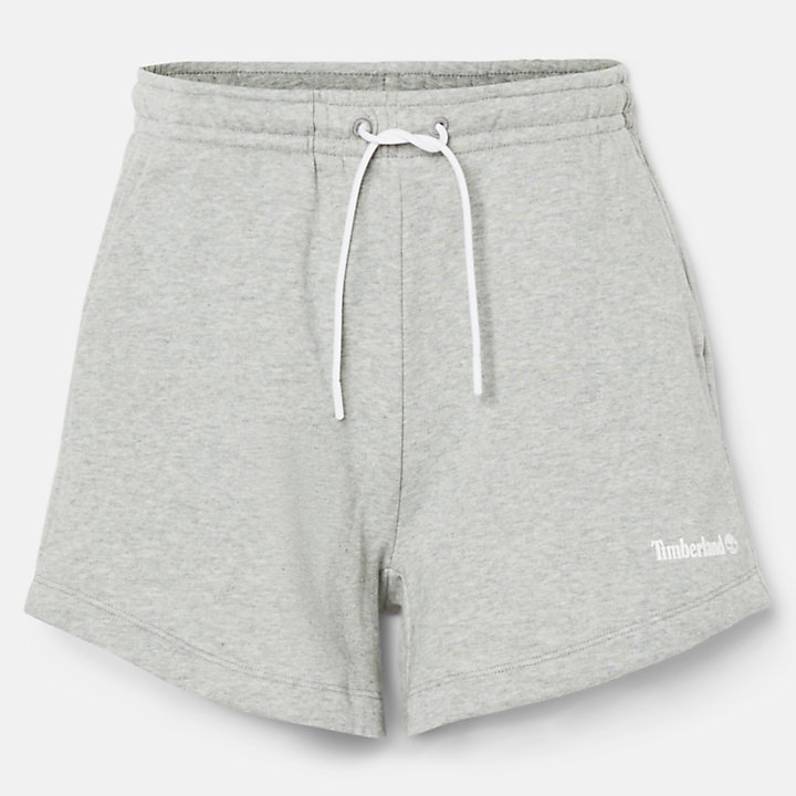 Brushed-back Shorts for Women in Grey-