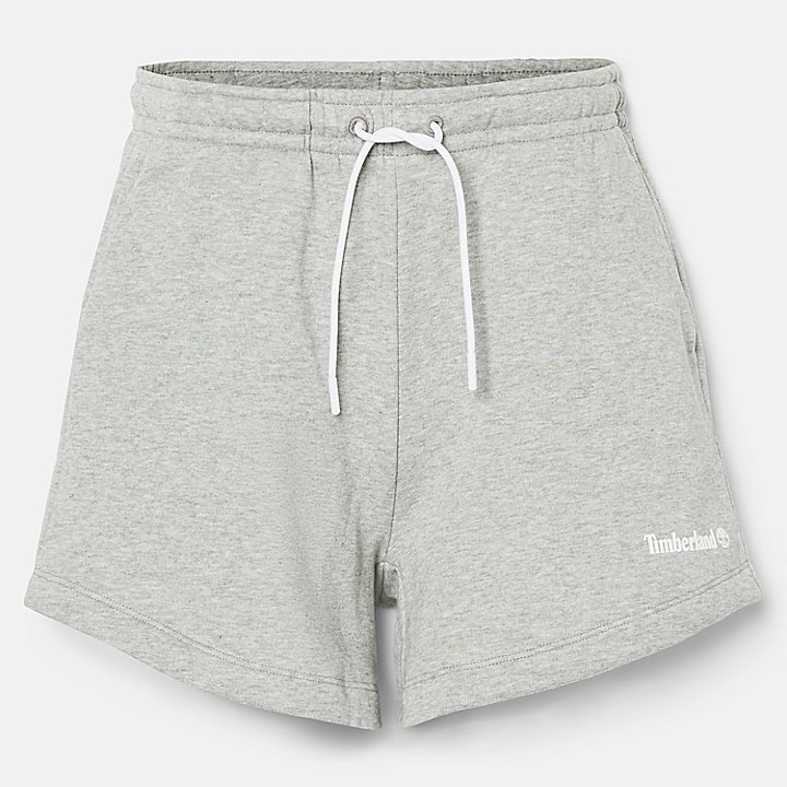 Brushed-back Shorts for Women in Grey