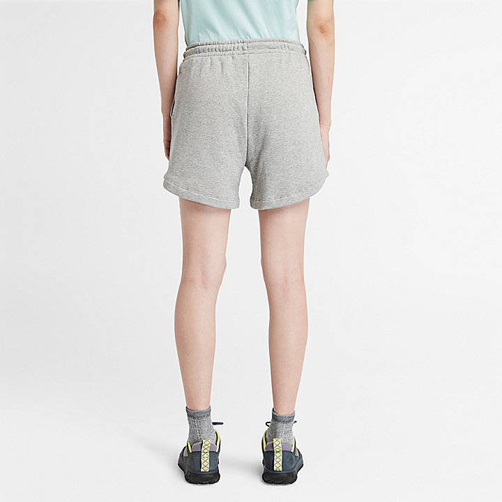 Brushed-back Shorts for Women in Grey