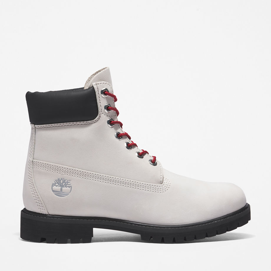 Timberland Premium 6 Inch Boot For Men In White White, Size 11