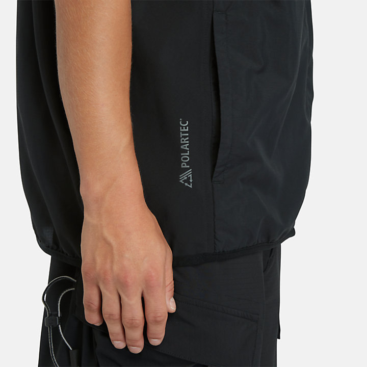Chaleco plegable y ultraligero con tecnología Polartec® para hombre en negro-