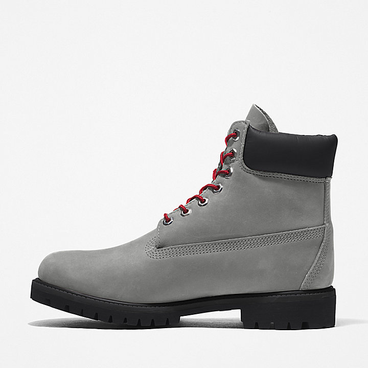 syndroom Demonteer bonen Timberland Premium® 6 Inch Boot voor heren in grijs/rood | Timberland