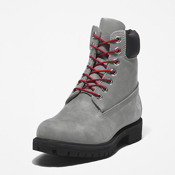Timberland Premium® 6-Inch Boot für Herren in Grau/Rot-