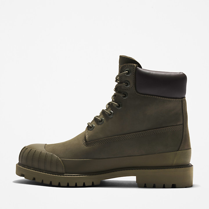 Bee Line x Timberland® 6 Inch Rubber Toe Boot for Men in Dark Green-