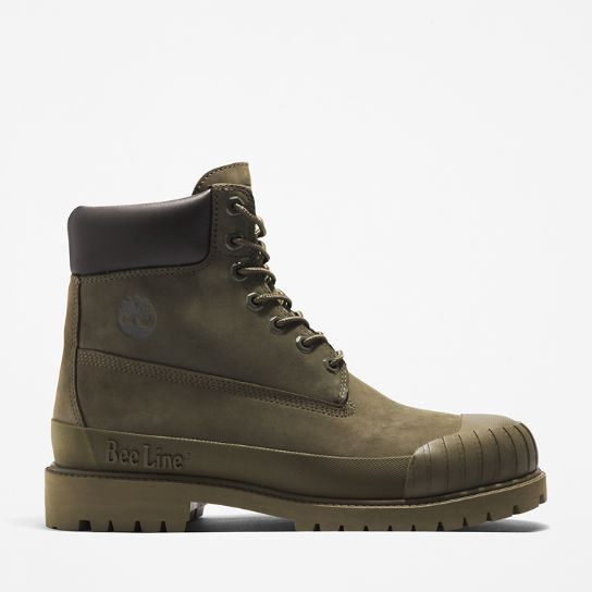 Bee Line x Timberland® 6 Inch Rubber Toe Boot for Men in Dark Green | Timberland