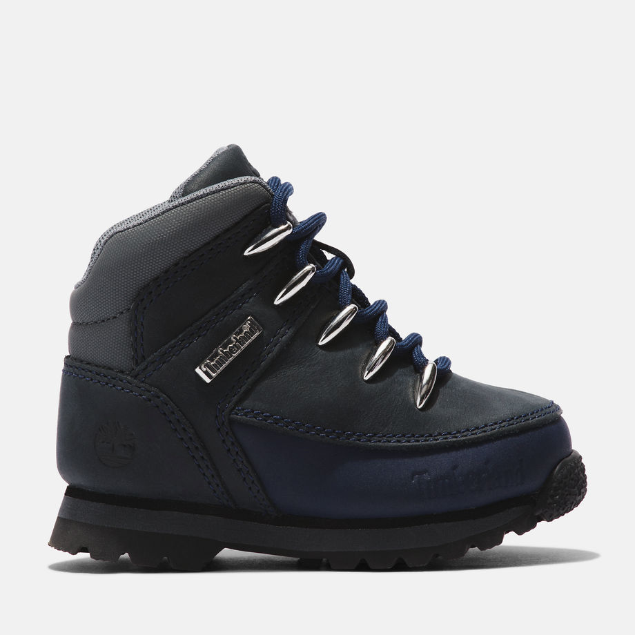 Timberland Euro Sprint Hiking Boot For Toddler In Navy Dark Blue Kids, Size 4.5