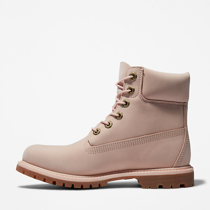 Timberland® Premium 6 Inch waterdichte boots voor dames in lichtroze-