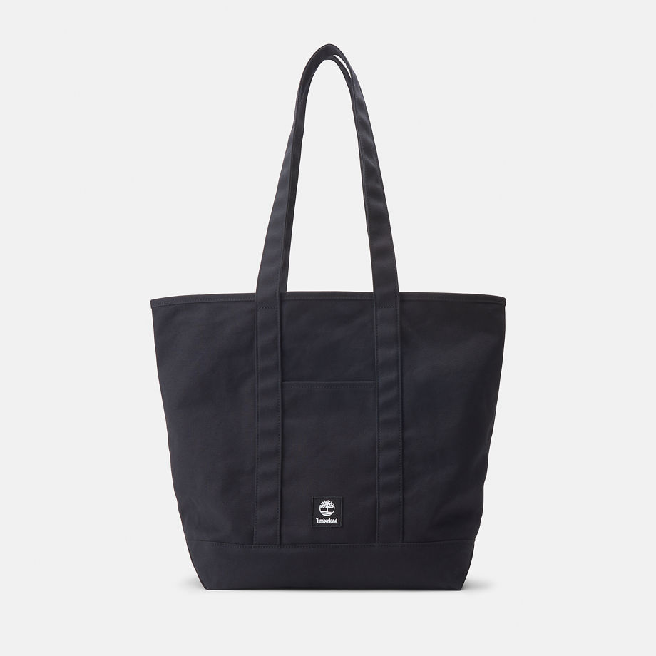 Timberland All Gender Canvas Easy Tote In Black Black Unisex, Size ONE